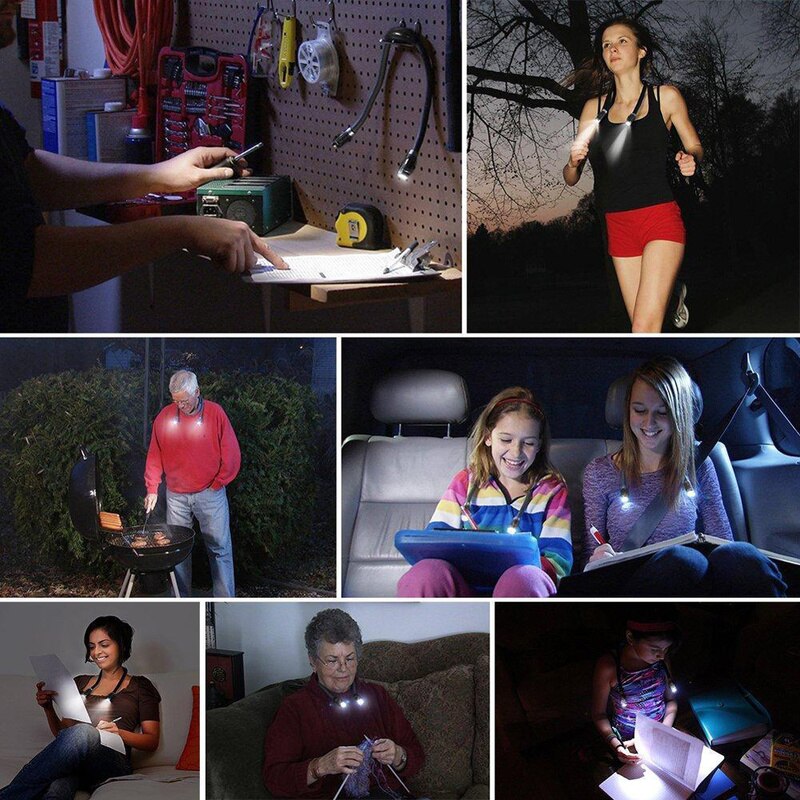Flexible 4 LED Neck Reading Light Flexible 4 LED Neck Reading Light