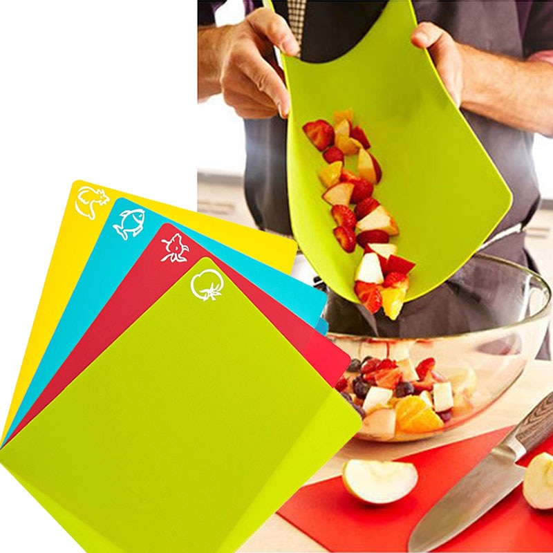 Flexible Cutting Board Mats (4 pcs) Flexible Cutting Board Mats (4 pcs)