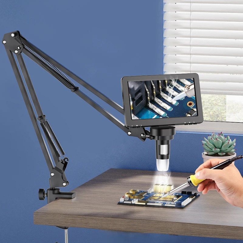 Flexible Microscope Arm Stand,Adjustable Metal Bracket Coin Microscope Mount Compatible with DM4 DM7 DM9 MS1 MS3 Flexible Microscope Arm Stand,Adjustable Metal Bracket Coin Microscope Mount Compatible with DM4 DM7 DM9 MS1 MS3