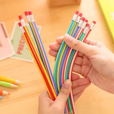 Flexible Pencils with Eraser (5 pcs) Flexible Pencils with Eraser (5 pcs)