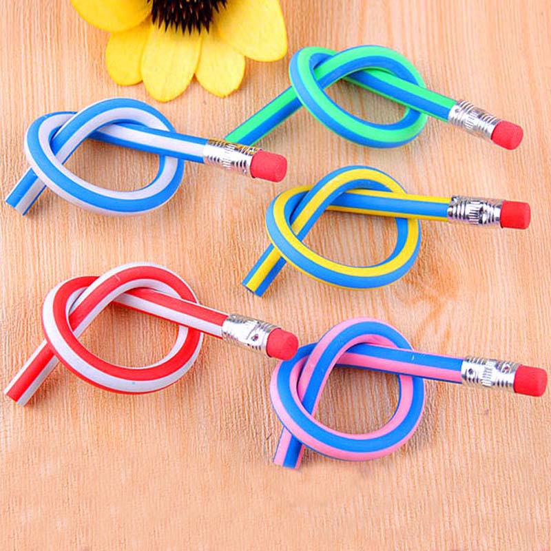 Flexible Pencils with Eraser (5 pcs) Flexible Pencils with Eraser (5 pcs)