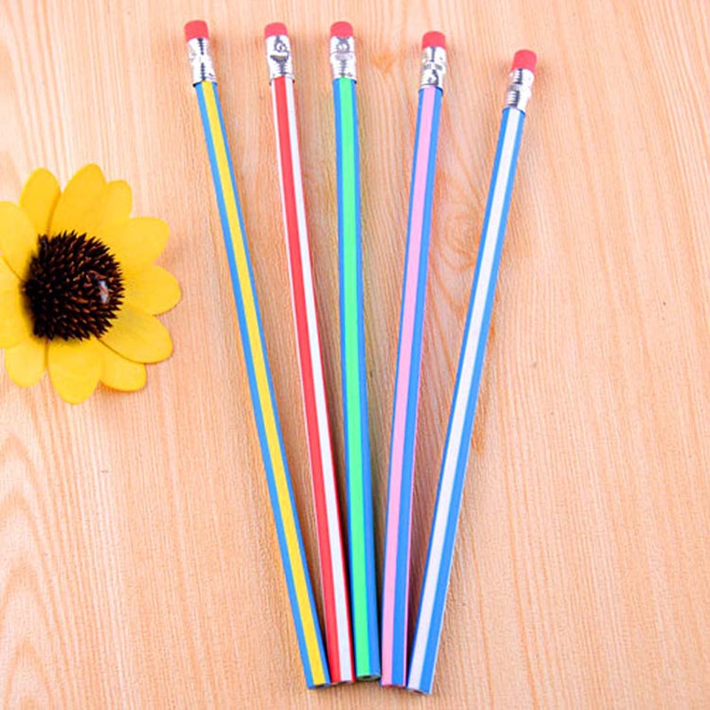 Flexible Pencils with Eraser (5 pcs) Flexible Pencils with Eraser (5 pcs)