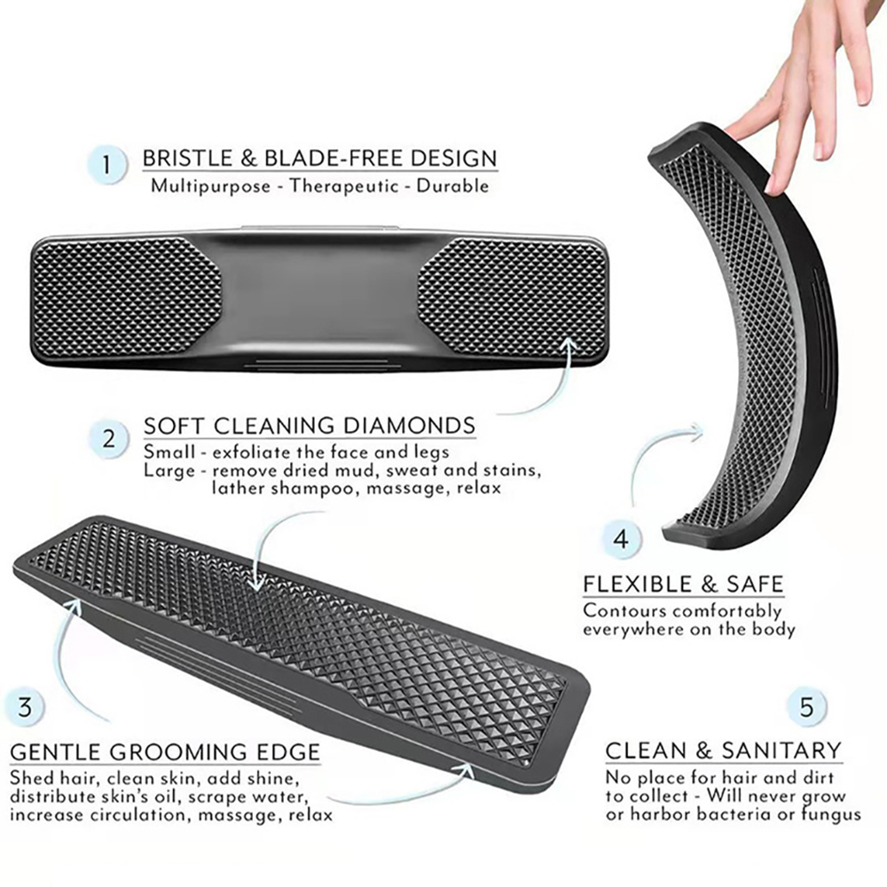 Flexible Plastic Horse Grooming Brush Flexible Plastic Horse Grooming Brush
