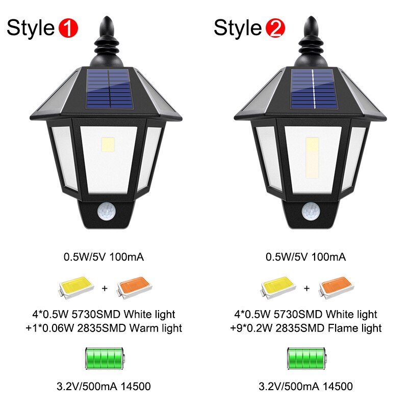 Flickering Solar Outdoor Lamp Flickering Solar Outdoor Lamp