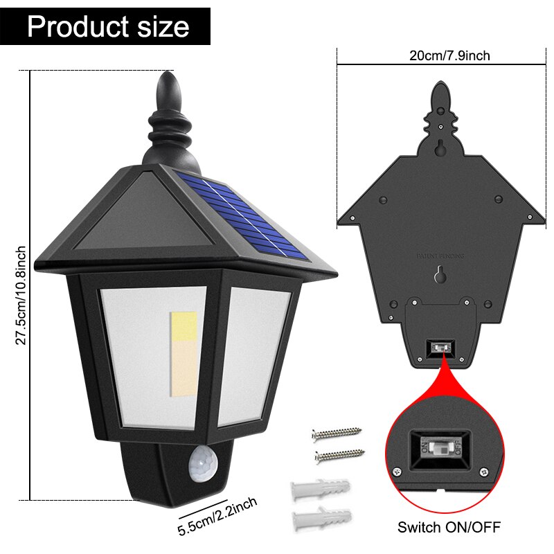 Flickering Solar Outdoor Lamp Flickering Solar Outdoor Lamp