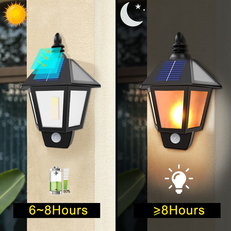 Flickering Solar Outdoor Lamp Flickering Solar Outdoor Lamp