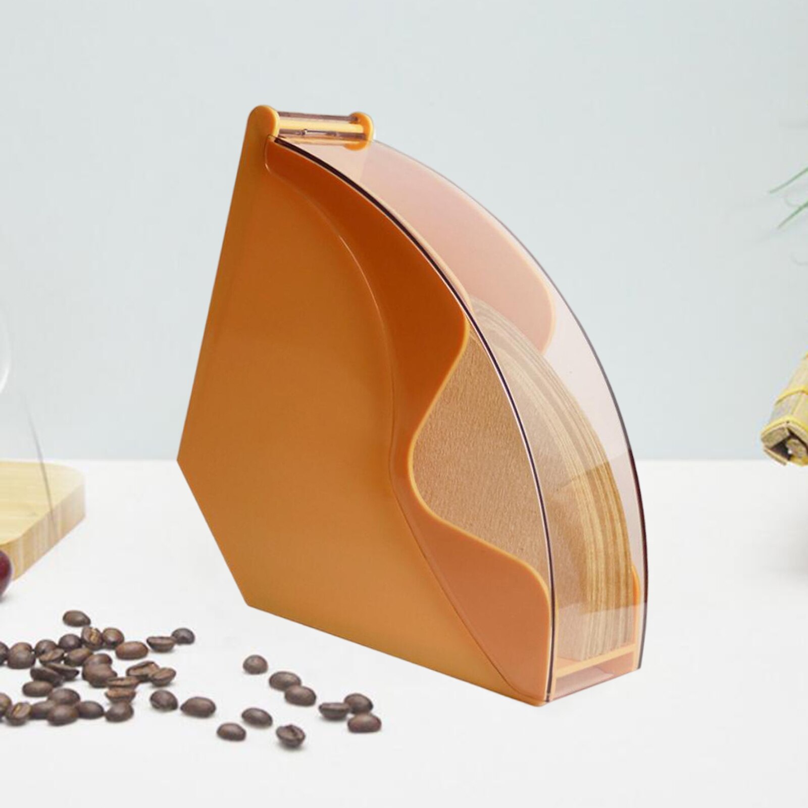 Flip Cover Coffee Filter Holder Dispenser Flip Cover Coffee Filter Holder Dispenser