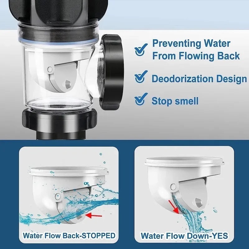 Flip-Top Kitchen Sink Drain Retractable Deodorizing Filter Flexible Downspout Bathroom Sink Anti Clogging Kitchen Flip-Top Kitchen Sink Drain Retractable Deodorizing Filter Flexible Downspout Bathroom Sink Anti Clogging Kitchen