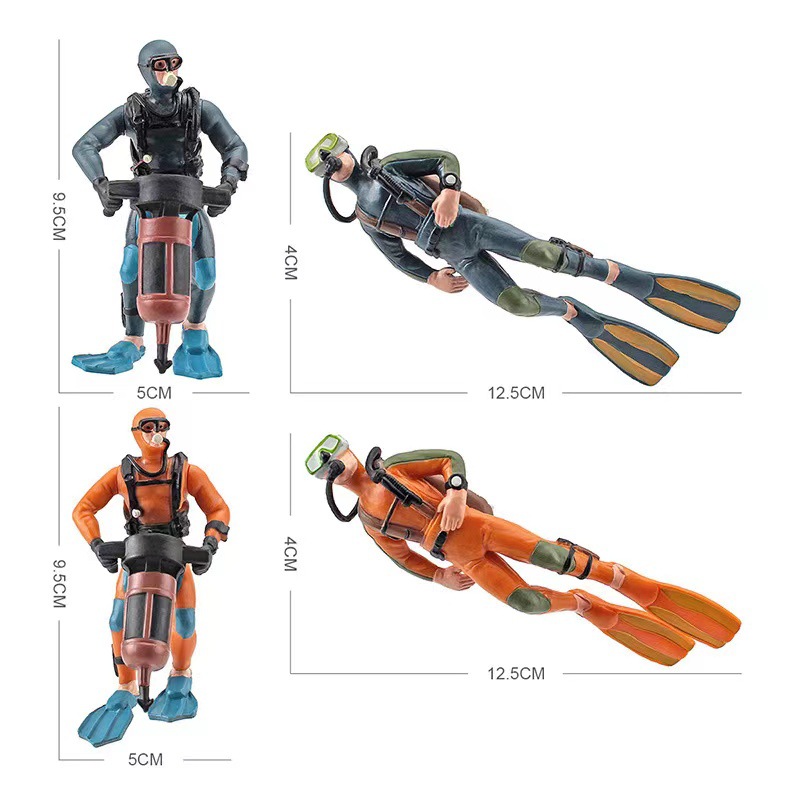 Floating Aquarium Diver Ornament
