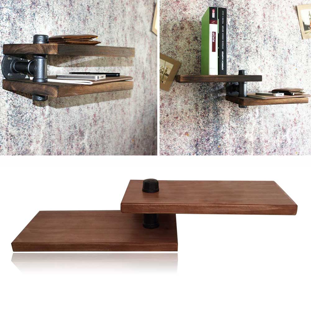 Floating Bookshelves Wooden Shelf