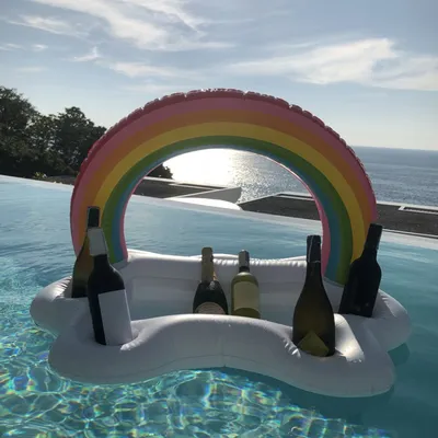 Floating Cup Holder Inflatable Tray