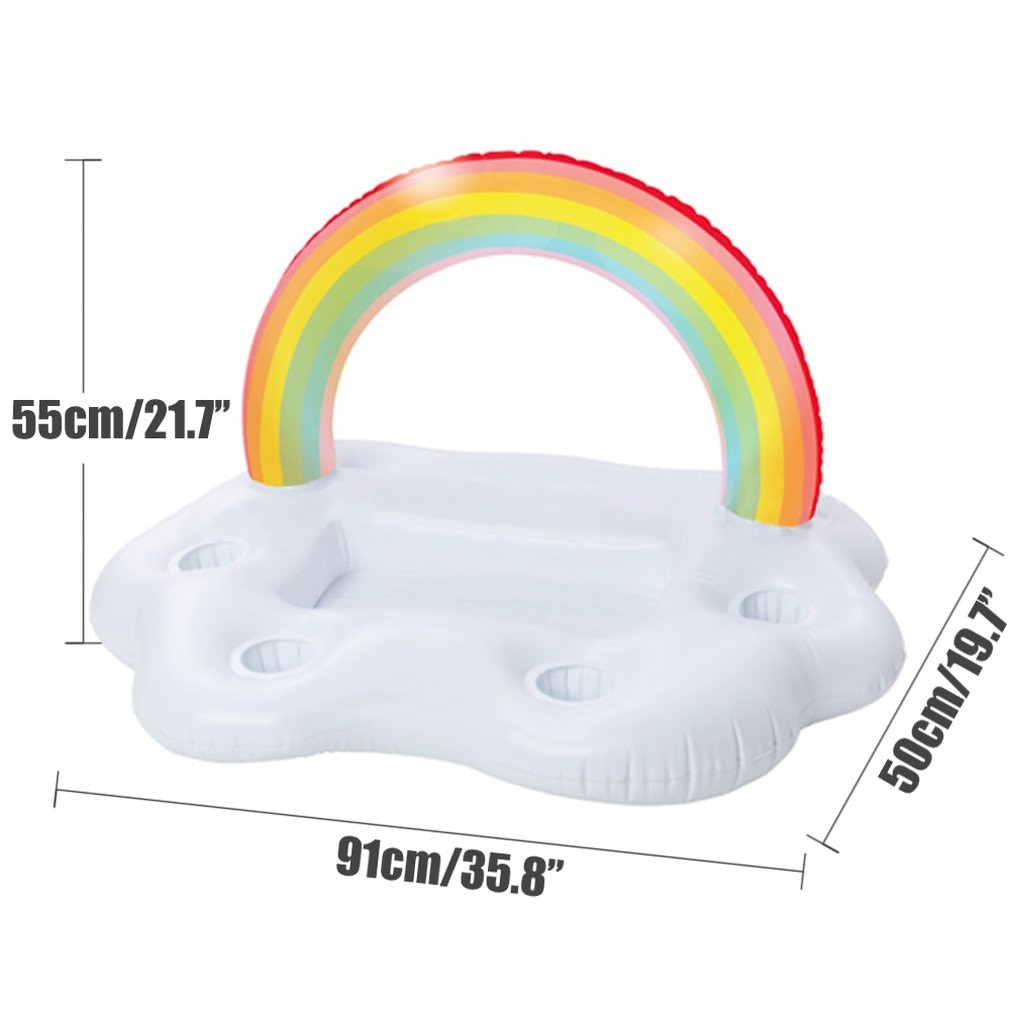 Floating Cup Holder Inflatable Tray