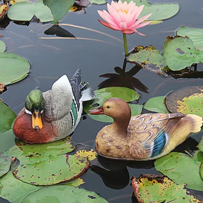 Floating Garden Duck Statue