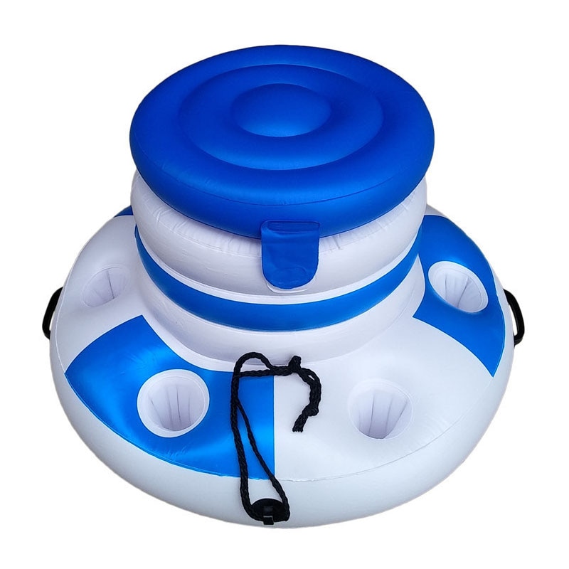 Floating Ice Chest with Lid and Glass Holders Floating Ice Chest with Lid and Glass Holders