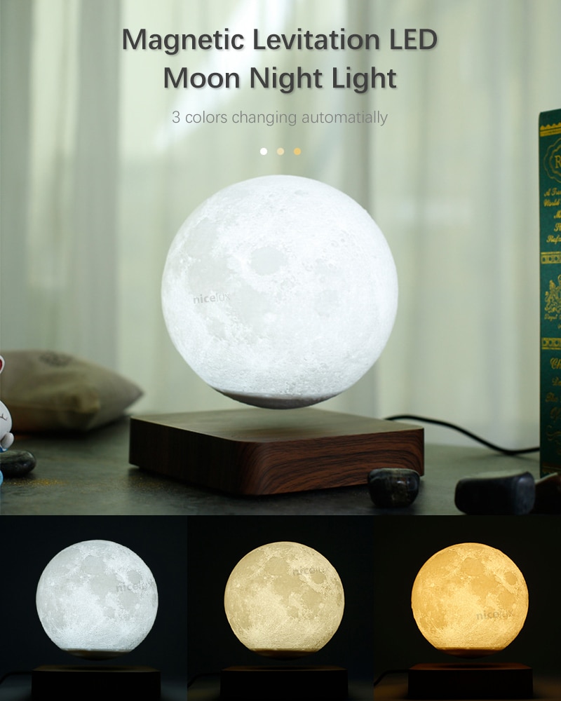 Floating Magnetic Moon Lamp