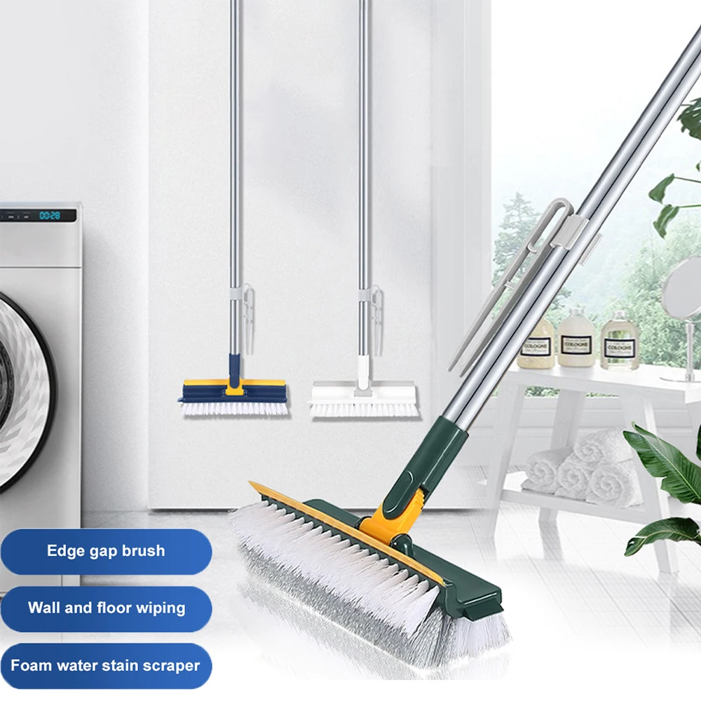 Floor Scrub Brush 3 in 1 Long Handle Removable Adjustable Wiper Broom Tools Tile Magic Squeegee Cleaning Kitchen Floor Scrub Brush 3 in 1 Long Handle Removable Adjustable Wiper Broom Tools Tile Magic Squeegee Cleaning Kitchen