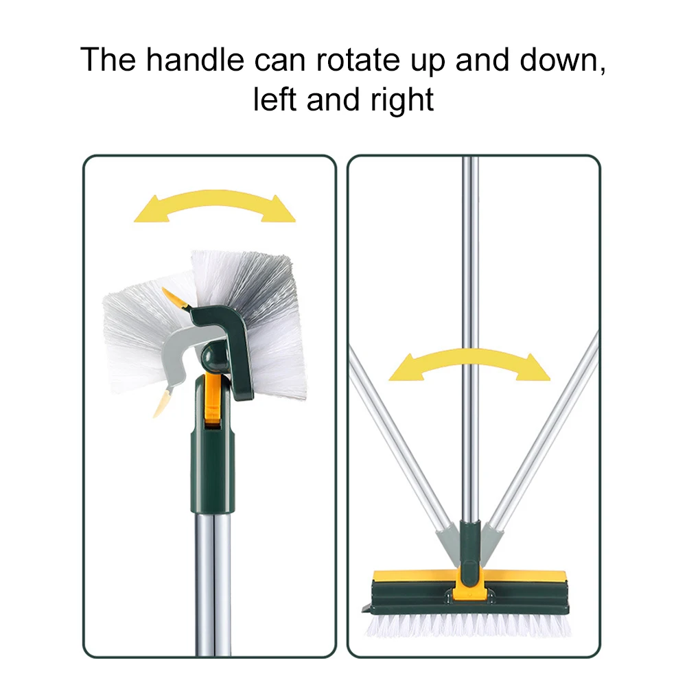 Floor Scrub Brush 3 in 1 Long Handle Removable Adjustable Wiper Broom Tools Tile Magic Squeegee Cleaning Kitchen Floor Scrub Brush 3 in 1 Long Handle Removable Adjustable Wiper Broom Tools Tile Magic Squeegee Cleaning Kitchen