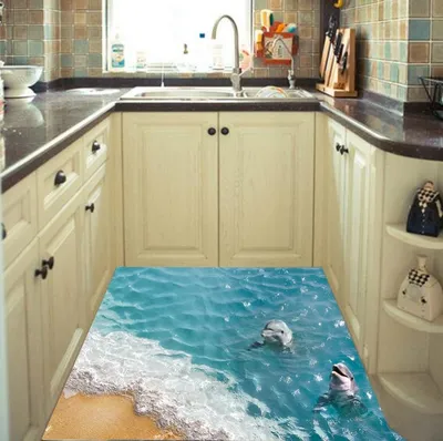 Floor Stickers 3D Ocean Design Floor Stickers 3D Ocean Design