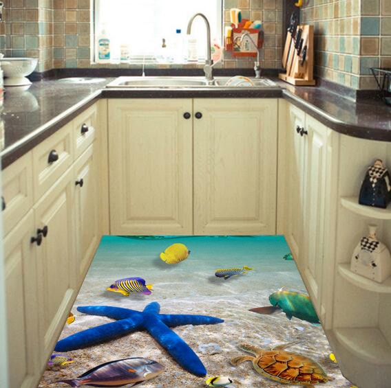 Floor Stickers 3D Ocean Design Floor Stickers 3D Ocean Design