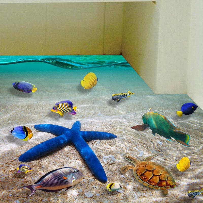 Floor Stickers 3D Ocean Design Floor Stickers 3D Ocean Design