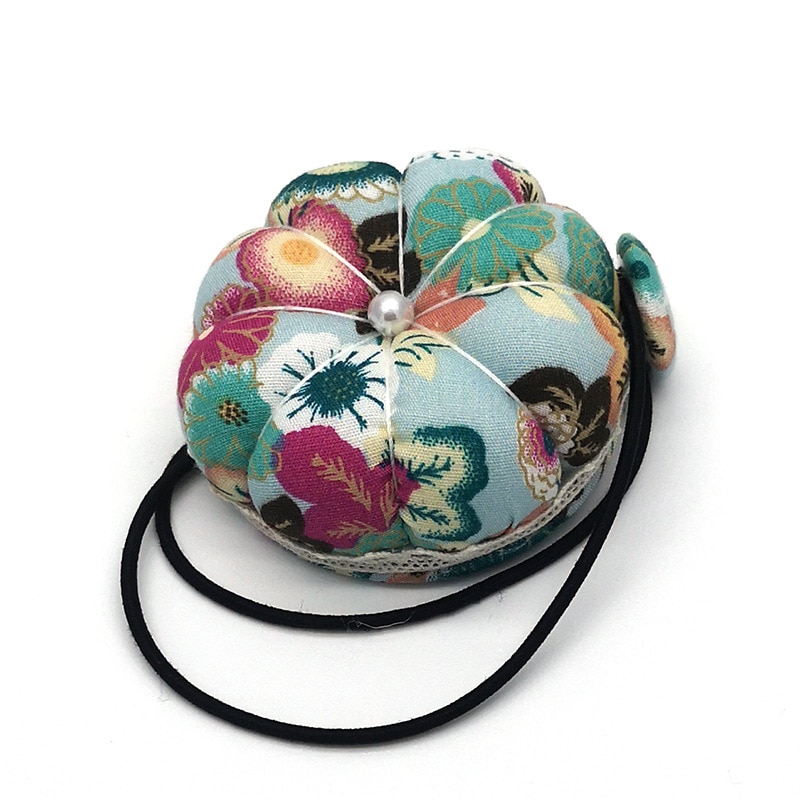 Floral Cloth Pin Cushion Wrist Band
