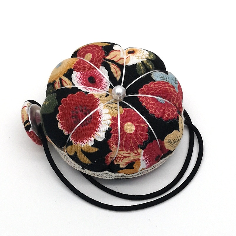 Floral Cloth Pin Cushion Wrist Band