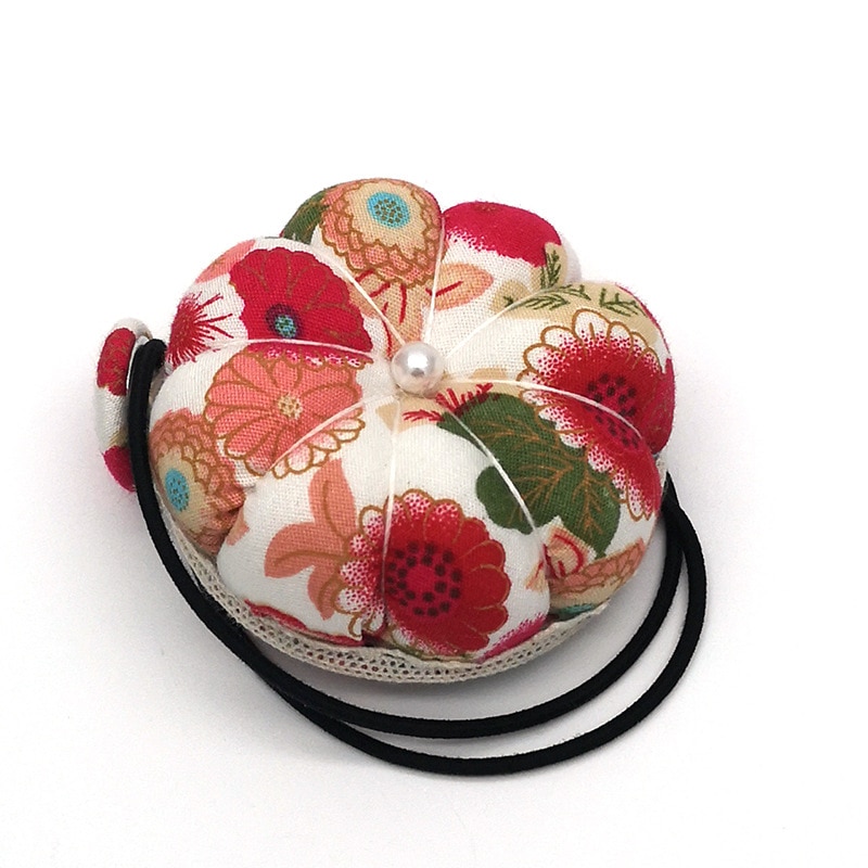 Floral Cloth Pin Cushion Wrist Band