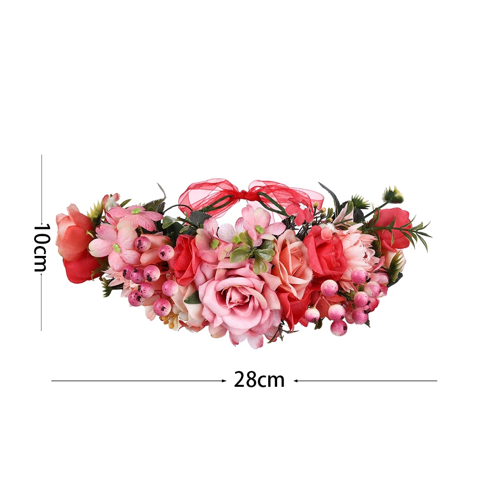 Floral Crown Artificial Flower Headpiece Floral Crown Artificial Flower Headpiece