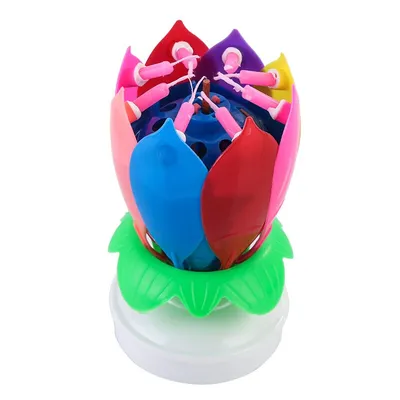 Flower Candles Rotating Birthday Candles