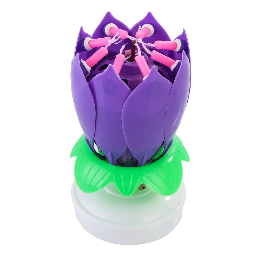 Flower Candles Rotating Birthday Candles