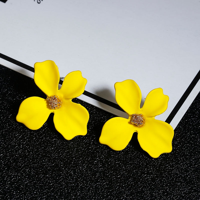 Flower Earrings Ladies Accessory Flower Earrings Ladies Accessory