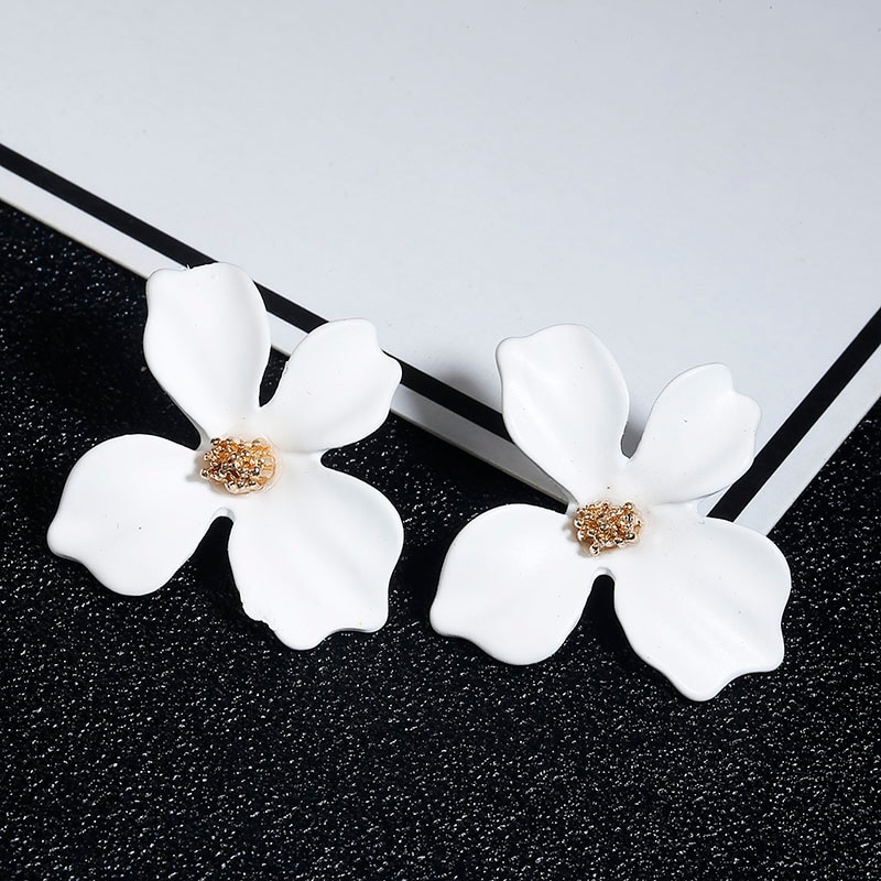 Flower Earrings Ladies Accessory Flower Earrings Ladies Accessory