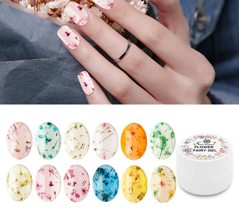 Flower Gel Nail Art 3D UV Polish