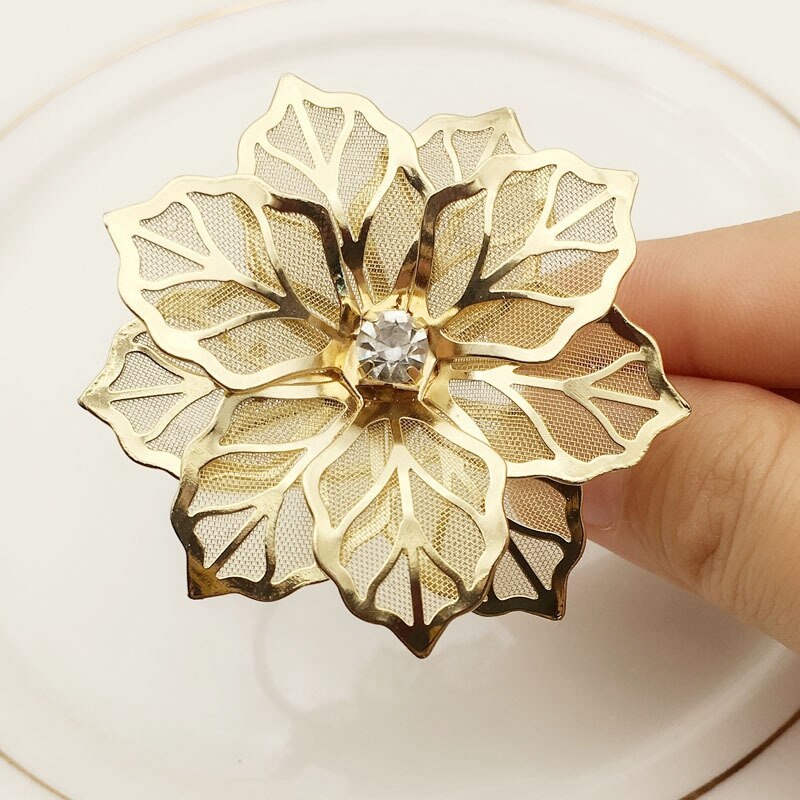 Flower Metal Napkin Rings (10pcs) Flower Metal Napkin Rings (10pcs)