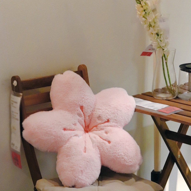 Flower Plush Cherry Blossom Pillow