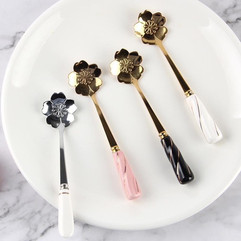 Flower Spoon Stainless Steel Utensil Flower Spoon Stainless Steel Utensil