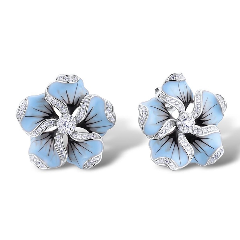 Flower Stud Earrings Fashion Accessory