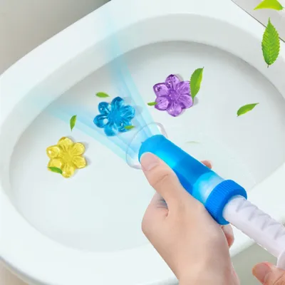 Flower Toilet Gel Stamp Freshener