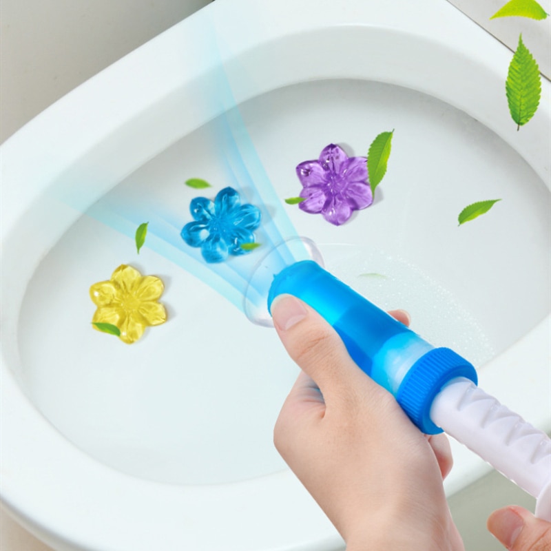 Flower Toilet Gel Stamp Freshener