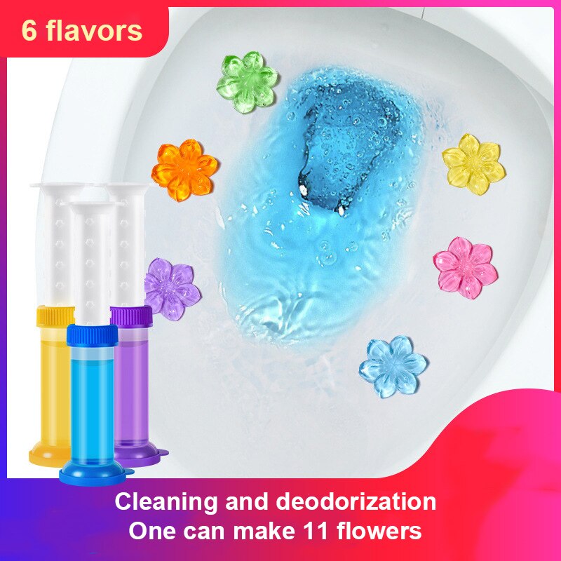 Flower Toilet Gel Stamp Freshener