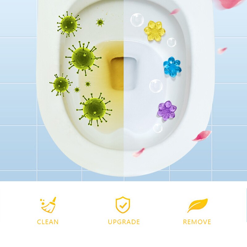 Flower Toilet Gel Stamp Freshener