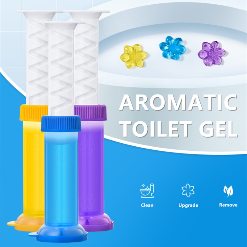 Flower Toilet Gel Stamp Freshener
