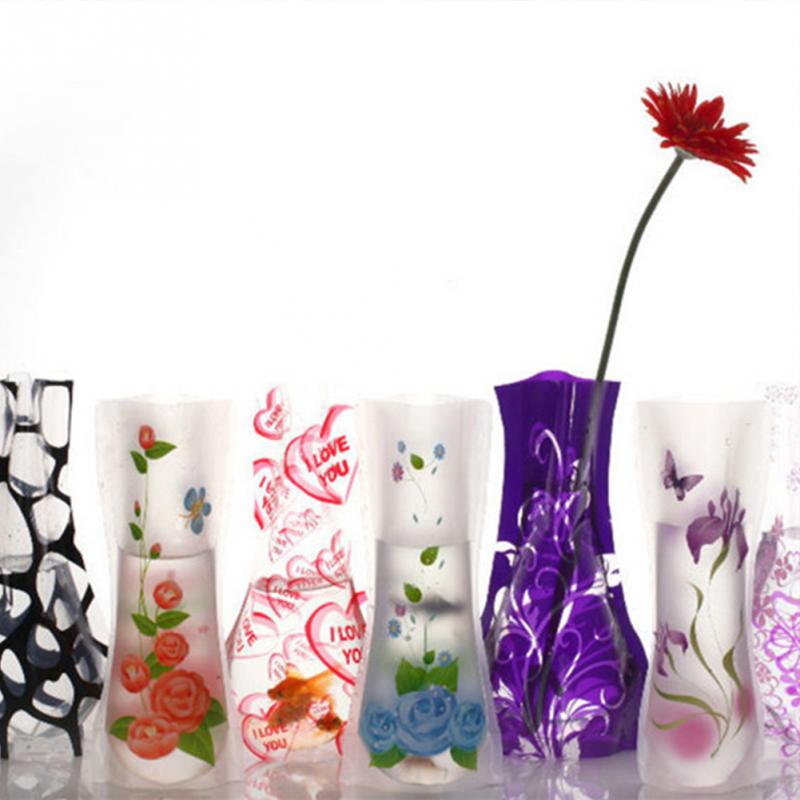 Flower Vases Foldable Plastic Vase (3Pcs)
