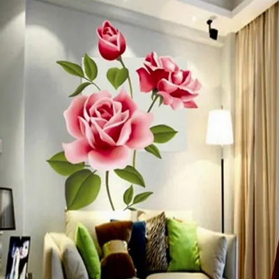 Flower Wall Sticker Artistic Style
