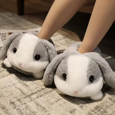 Fluffy Cotton Bunny Rabbit Slippers