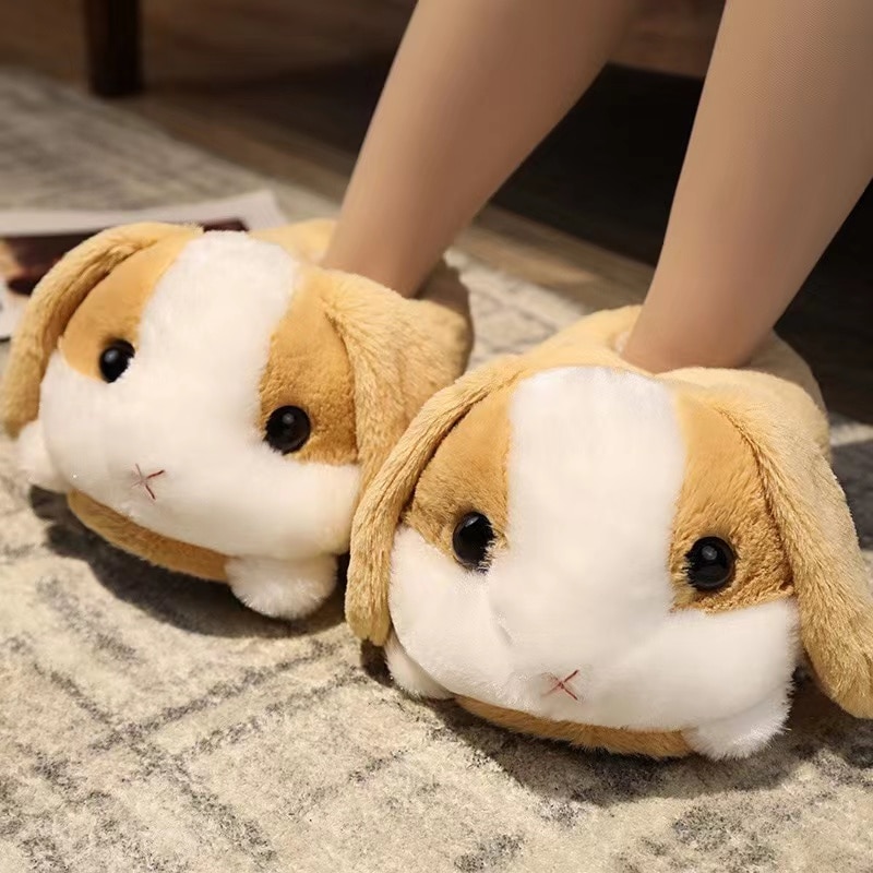 Fluffy Cotton Bunny Rabbit Slippers