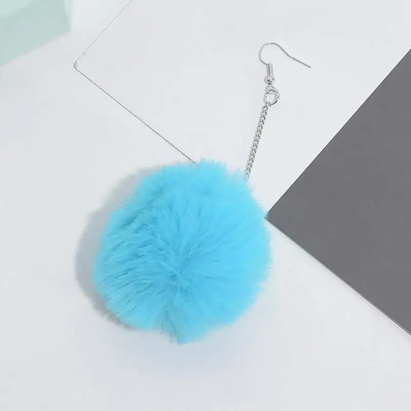 Fluffy Dangle Pom Pom Earrings Fluffy Dangle Pom Pom Earrings
