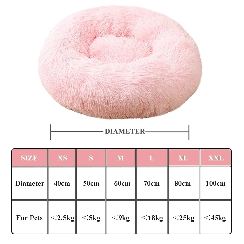 Fluffy Dog Cushion Bed