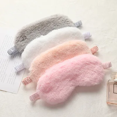 Fluffy Eyemask Soft Plush Eyes Cover