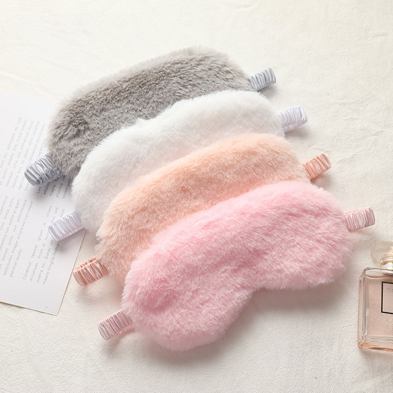 Fluffy Eyemask Soft Plush Eyes Cover